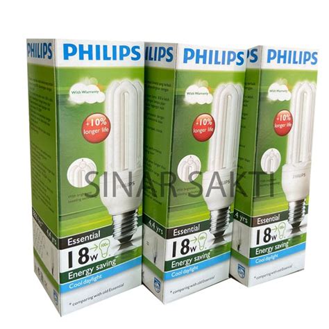 Jual Philips Lampu Essential 18 Watt Bundling 3 Pcs Cdl Ww E27 18w