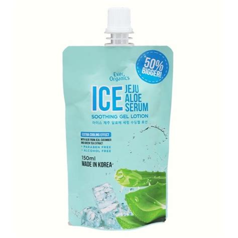 Ever Organics Ice Jeju Aloe Serum Soothing Gel Ml Shopee Philippines