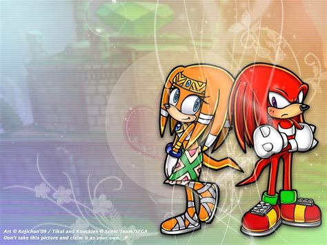 Guardians Tikal And Knuckles By Kojichan On Deviantart Shadow And