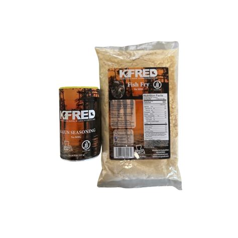 Kfred Fish Fry And Kajun Seasoning Bundle Kfishfred