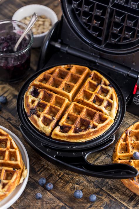 Blueberry Waffles With Greek Yogurt At Nicole Araujo Blog