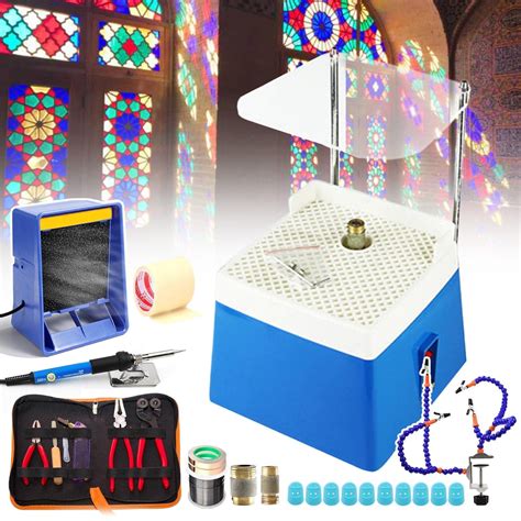 Professional Stained Glass Starter Kit,Beginner DIY Soldered Stained