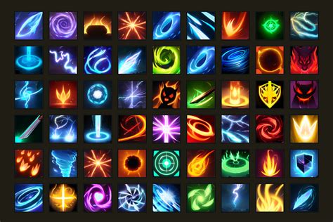 Fantasy Spell Icons Vol 1 2d 图标 Unity Asset Store