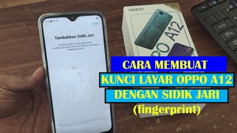 Cara Membuat Kunci Layar Dengan Sidik Jari Di Oppo A12 YouTube