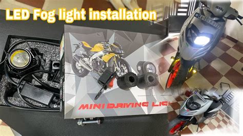 How To Install Fog Light For Aprilia Sr Nonsenserider Youtube