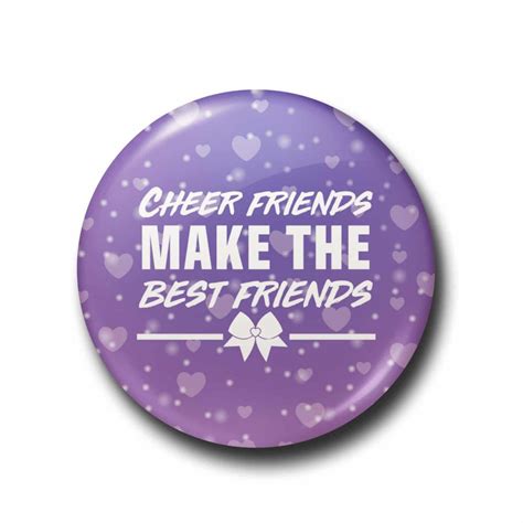 Purple Cheer Friends I Love Cheer® Pin Badge I Love Cheer®