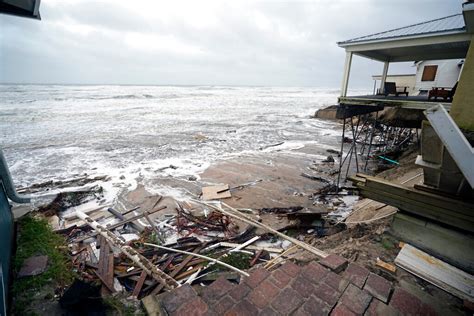 Tropical Storm Nicole Topples Beachfront Homes Into Ocean The