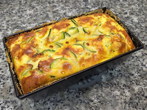 Pastel de calabacín con tres quesos Unaderecetas