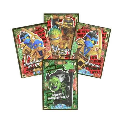 LEGO Ninjago - Serie 6 NEXT LEVEL Trading Cards - 4 verschiedene Limi