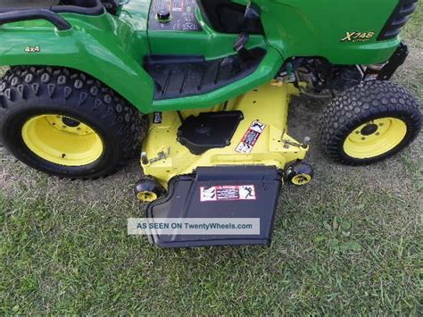 2011 John Deere X748 Ultimate Diesel Garden Tractor 4x4 62 Deck Yanmar Diesel