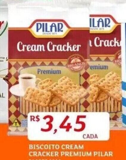 Biscoito Cream Cracker Premium Pilar Pacote G Oferta Na Assa Atacadista