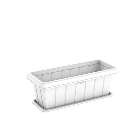 Rectangular Planter With Tray Cosmoplast Cosmoplast Uae