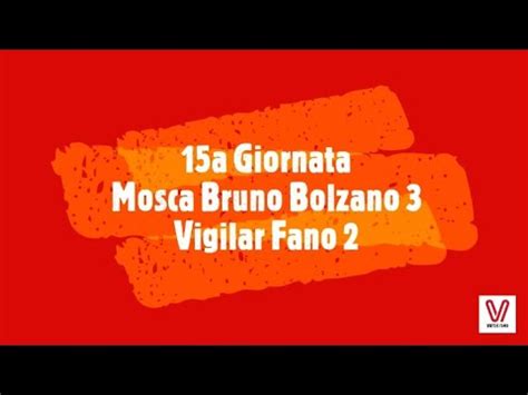 15a Giornata Highlights Mosca Bruno Bolzano Vigilar Fano YouTube