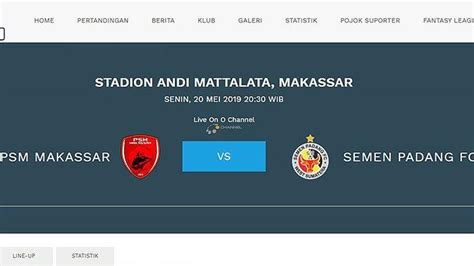 Jadwal Liga 1 Indonesia Malam Ini PSM Vs Semen Padang Barito Vs