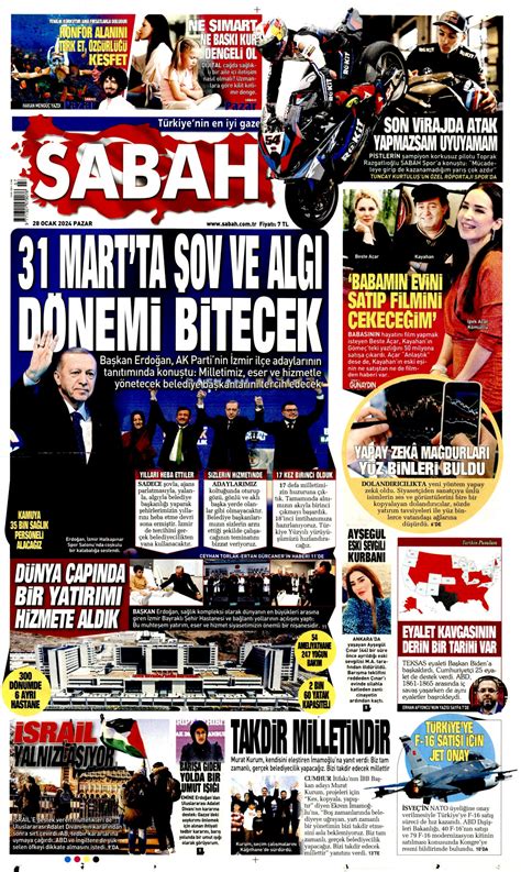 Sabah Gazetesi Sabah Man Et Oku Haberler Ocak