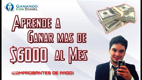 Aprende a ganar más de 6000 al mes comprobantes de pago YouTube