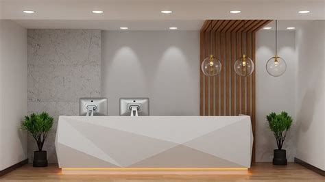 Reception Desk D Model Cgtrader