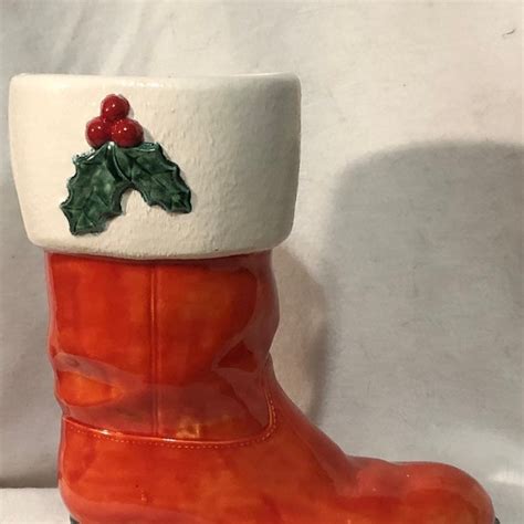 Santa Boot Vase Etsy