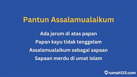 60 Pantun Assalamualaikum Untuk Membuka Acara