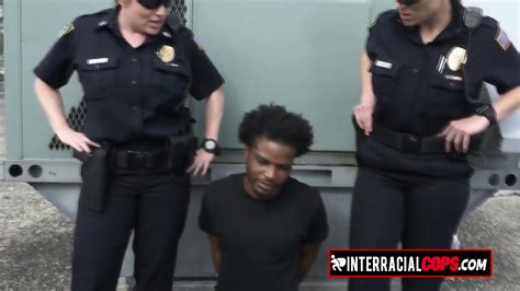 Interracial Sex On The Rooftop With Black Criminal And Two Horny Busty Milfs