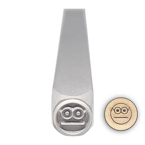 Metal Design Stamp Blank Face Emoji Infinity Stamps Inc