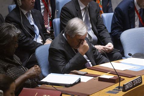 Antonio Guterres L Humanit A Ouvert Les Portes De L Enfer