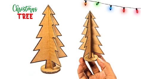 Cardboard Christmas Tree Easy How To Make Christmas Tree With