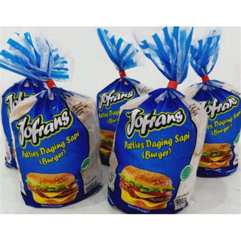 Jual JOFRANS Patties Daging Sapi Burger 900gr 15pcs Shopee Indonesia