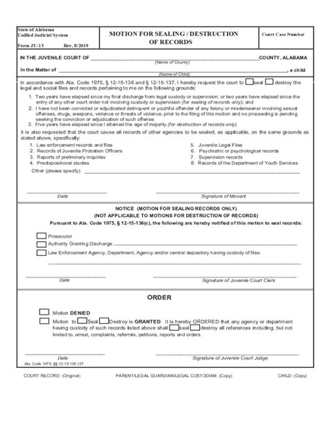 Fillable Online Eforms Alacourt State Of Alabama Notifiation Of Right