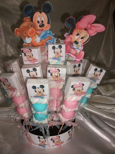 Spiedini Di Caramelle Marshmallow Personalizzabili Minnie E Topolino