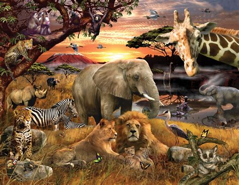 Wild Savanna 400 Piece Jigsaw Puzzle