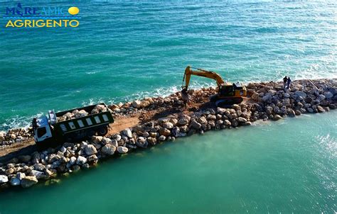 Erosione Costiera Iniziati I Lavori Per Salvare Eraclea Minoa FOTO