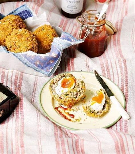 Smoked Paprika And Spring Onion Scotch Eggs Recipe Delicious Magazine