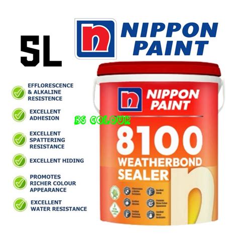 Nippon Paint Weatherbond Exterior Sealer Cat Undercoat Dinding