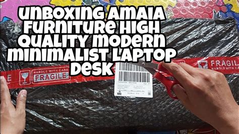 Unboxing Amaia Furniture High Quality Modern Minimalist Laptop Desk