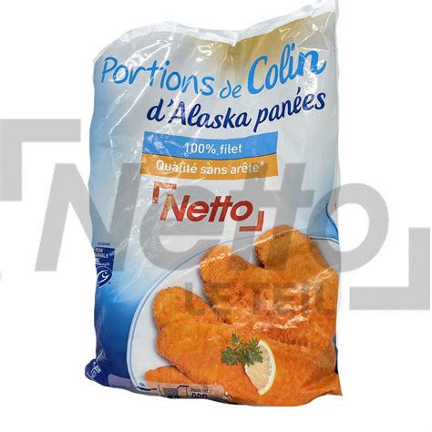 Filets de Colin d Alaska panés 800g NETTO NETTO 3250390838807 Netto