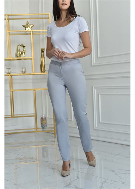 Брюки медицинские женские 526 Slim стрейч Silver купить в интернет ...