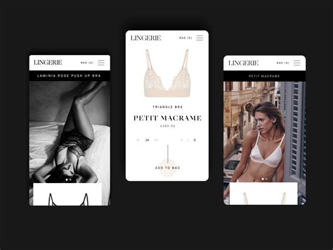 Lingerie Mobile Shopping Experience By Leslie Roumilhac For Limesharp On Dribbble