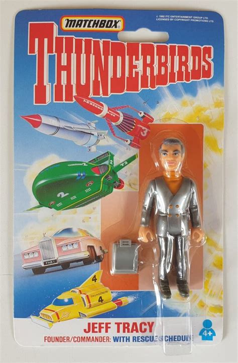 Jeff Tracy Thunderbirds Action Figure Matchbox Vintage Toys