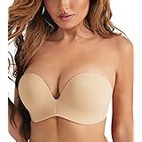 YBCG Push Up Strapless Convertible Multiway Thick Padded Underwire