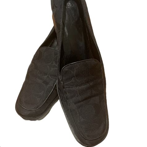 Coach Julia Signature Monogram Loafers Gem