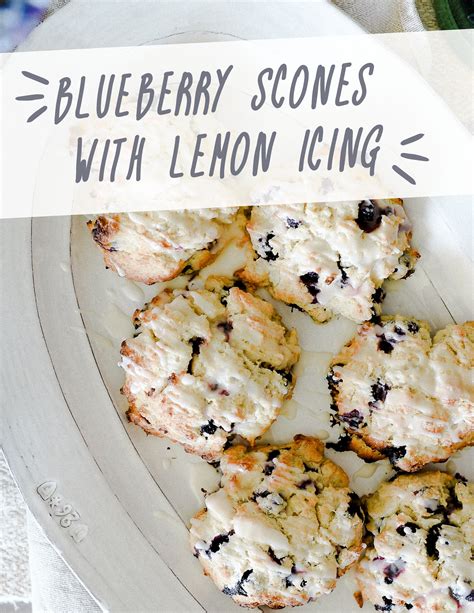 Blueberry And Lemon Scone Recipe Recipe Lemon Scones Recipe Lemon Glaze Recipe Blueberry Scones