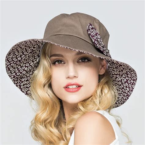 Aliexpress.com : Buy Summer Large Brim Beach Sun Hats for Women UV Protection Hat Women with Big ...