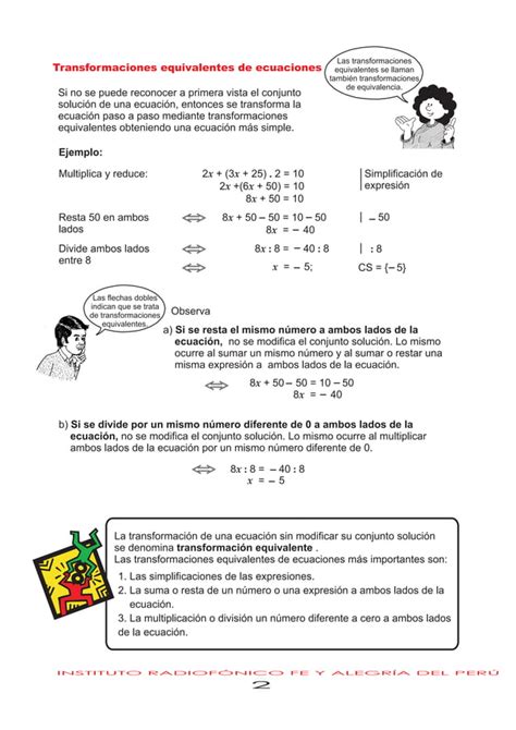 Ecuaciones E Inecuaciones Pdf