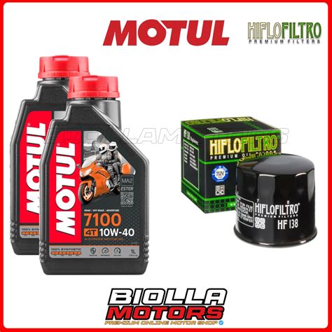 Kit Tagliando Kymco 400 Mxu Atv 2009 Filtro Olio Motul 7100 10w40 2x