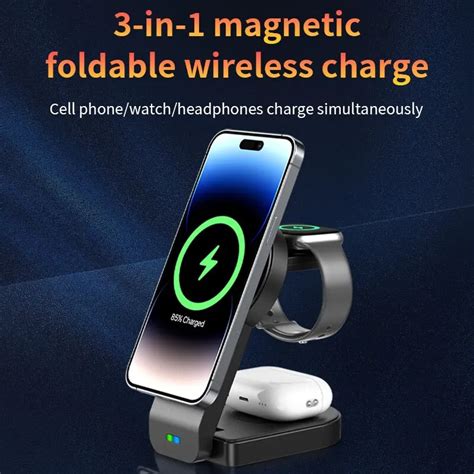 Station de charge magnétique pliable 3 en 1 pour appareils Apple