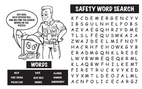 Home Safety Word Search
