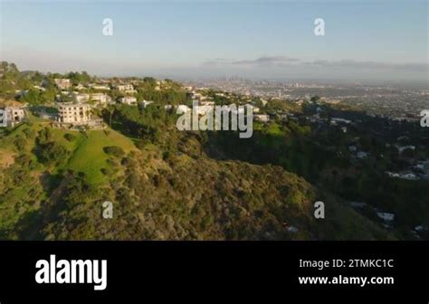 Beautiful Aerial Footage Of Luxurious Residential Neighbourhood In