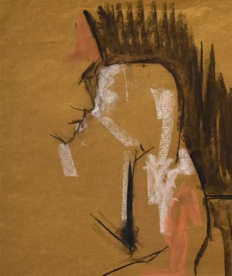 Study Of A Female Nude Life Drawing No Charcoal Drawing By Ian