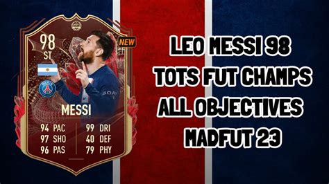 How To Get Lionel Messi 98 Tots Fut Champs MadFut 23 Lionel Messi